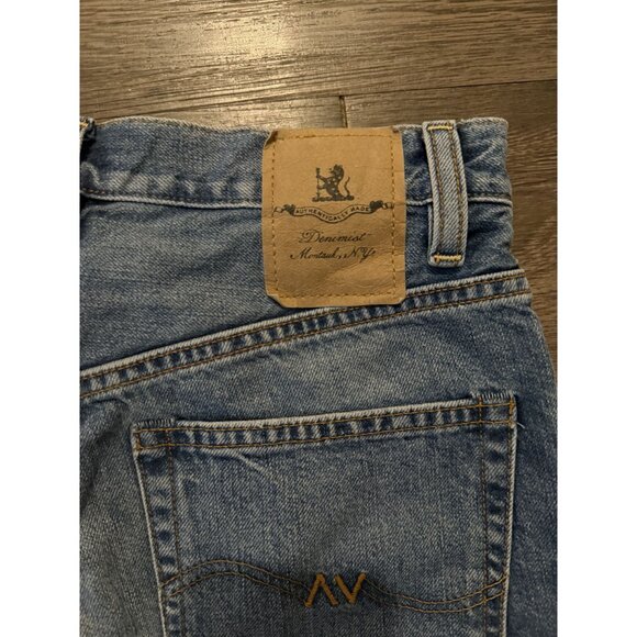 Denimist Nic Mid Rise Cutoff Blue Distressed High Rise Shorts Size 26 Festival - Picture 4 of 6